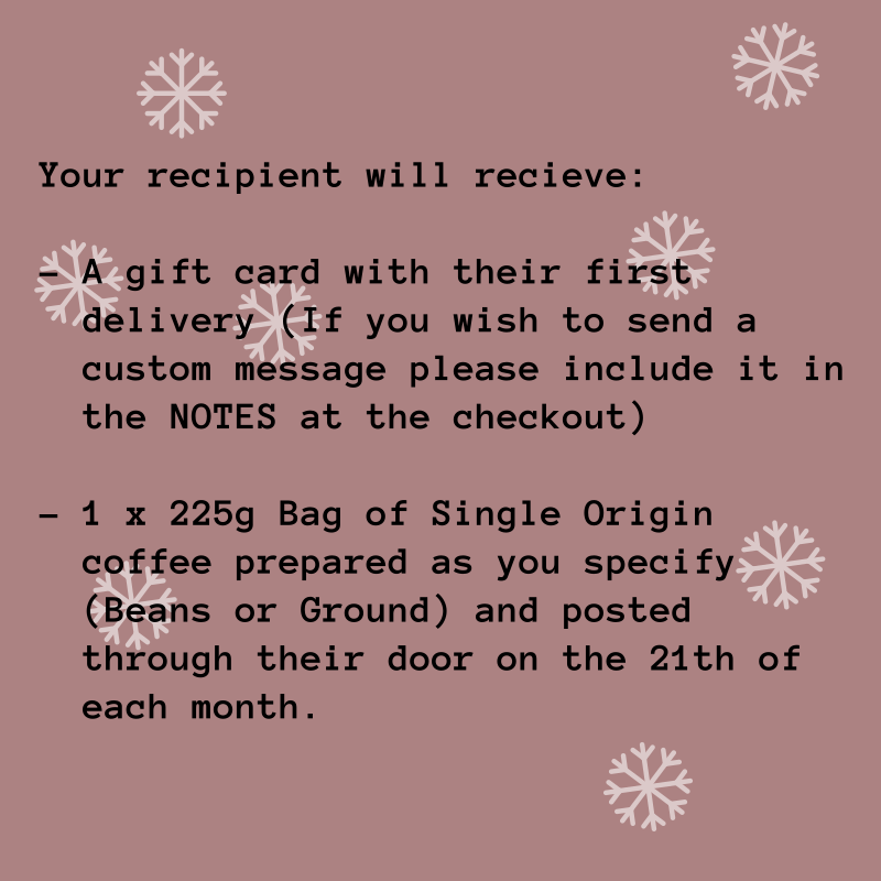 Christmas Organic Gift Subscription - 4 Month