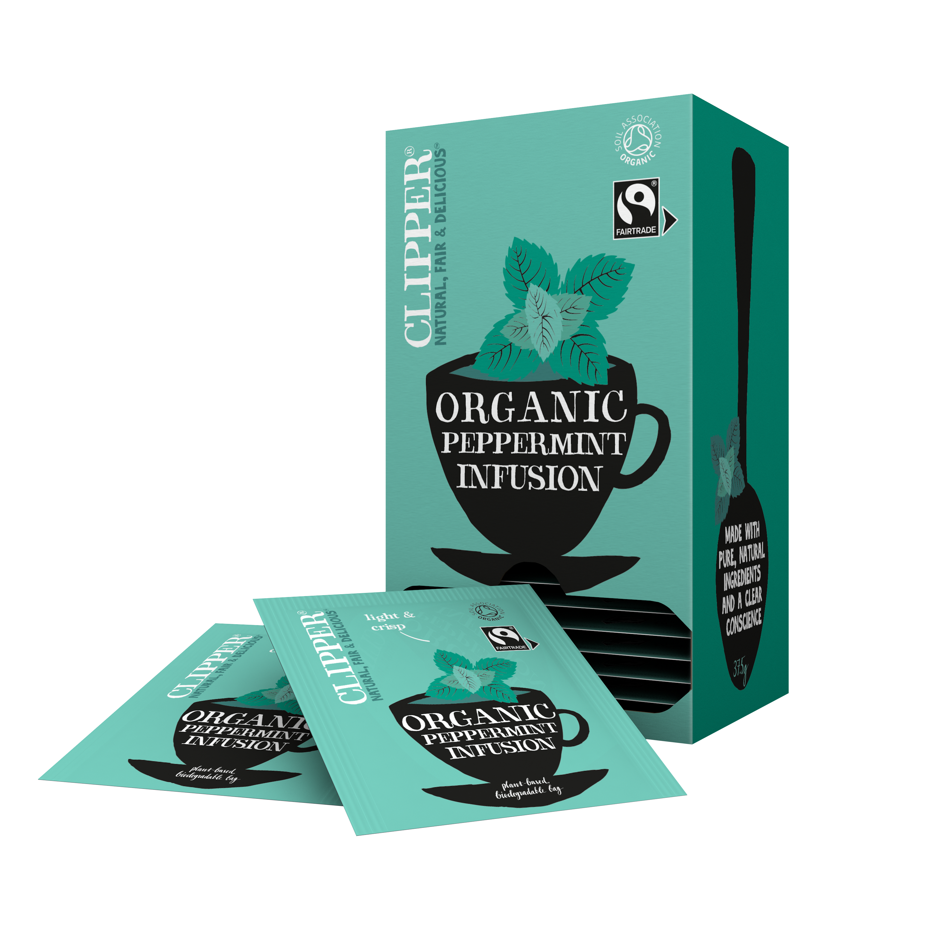 Peppermint Infusion | Clipper Teas | Organic | The Devon Coffee Company Ltd